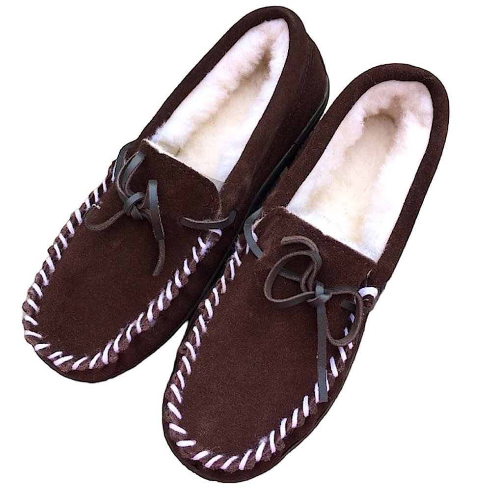 - Northside Sz 7 Brown Suede Moccasin Slippers! NEW!